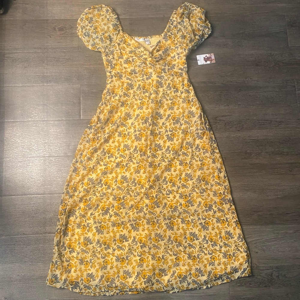 Yellow Floral Dress